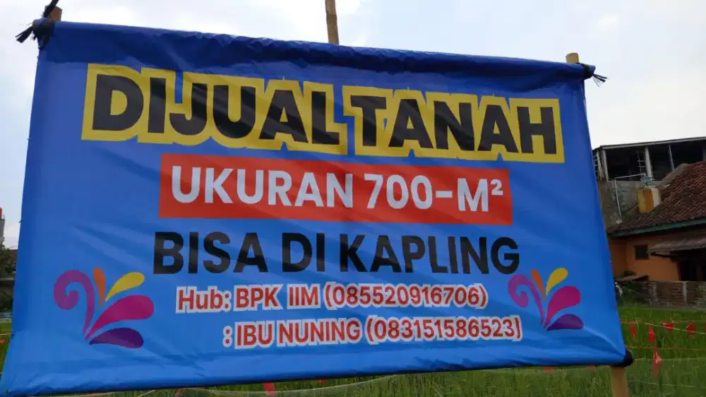 Jual Tanah, bisa dikavling