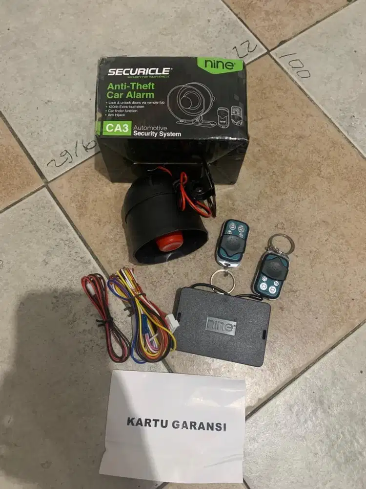 Alarm mobil NINE CA3 ori BARU sisa stok toko!!!