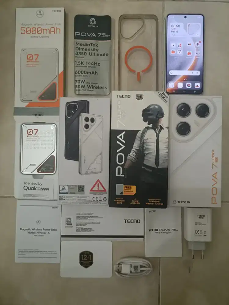 Tecno pova 7 ultra 5G seperti baru 12/256
