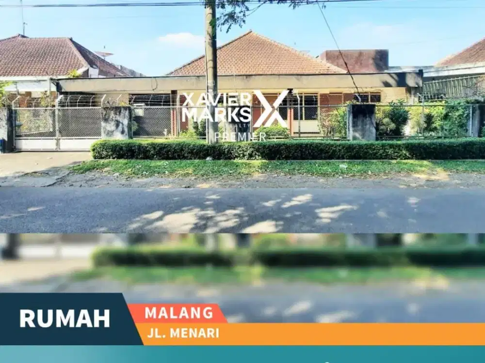Dijual/Disewakan Rumah Klasik Jl Menari Klojen Malang Hunian Asri