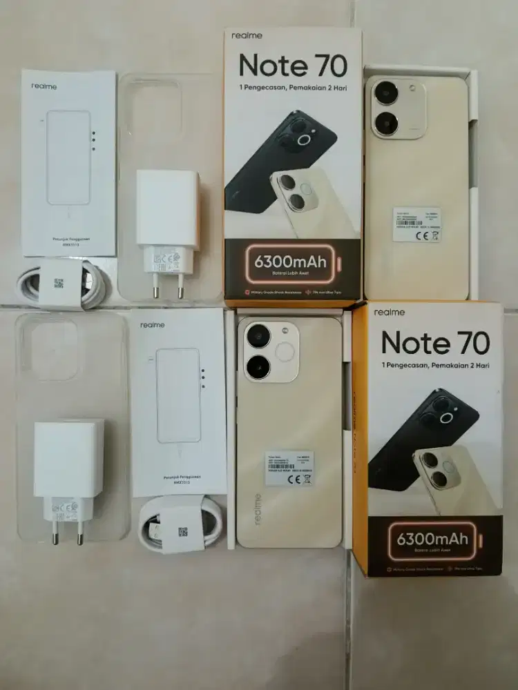 Realme note 70 seperti baru 4/64