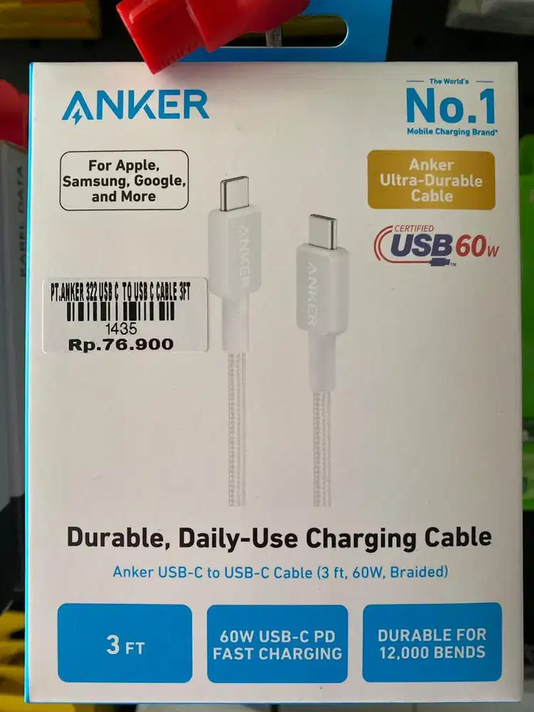 ANKER 322 USB C TO C CABLE
