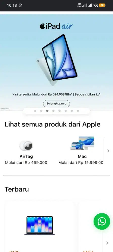 IPHONE 15 UP READY , MACBOOK NEO READY CICILAN BISA