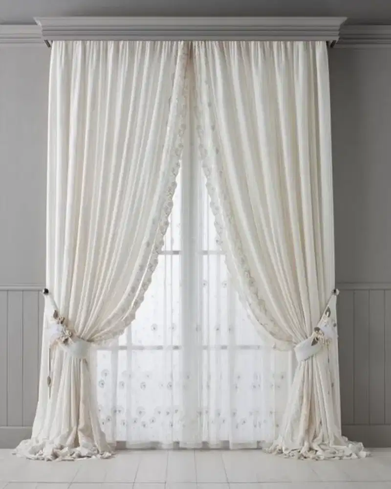 Pasang gordyn gorden murah vertikal roll blind jasa wallpaper dinding