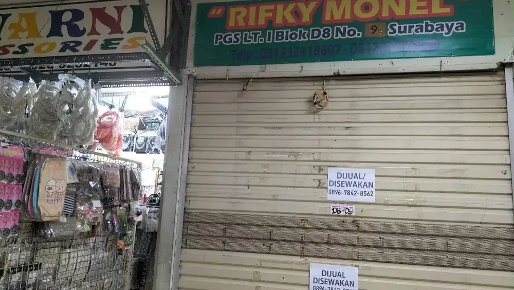 STAN TOKO DI PUSAT GROSIR SURABAYA LANTAI 1