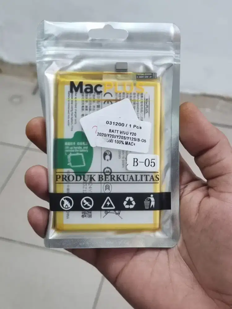 Baterai Vivo Y20 /B 05 kualitas Original 100% macplus