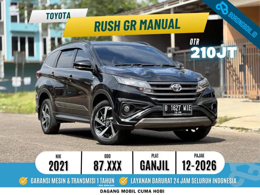 Toyota Rush 1.5 GR Manual Hitam Metalik 2021