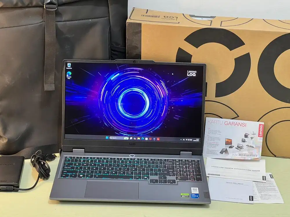Lenovo LOQ 15 i5-13450HX RTX 5050 8 GB Fullset Mulus Garansi Resmi On