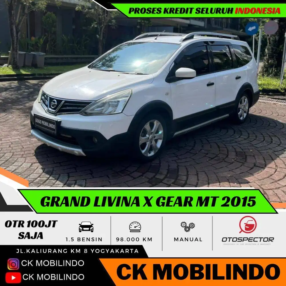 Nissan Grand Livina 1.5 X Gear Manual 2015 Plat AB DP Minim