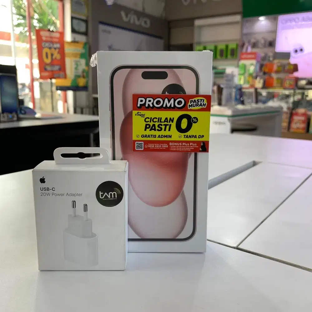 Kredit Iphone 15 Free Adaptor Seharga 500rb