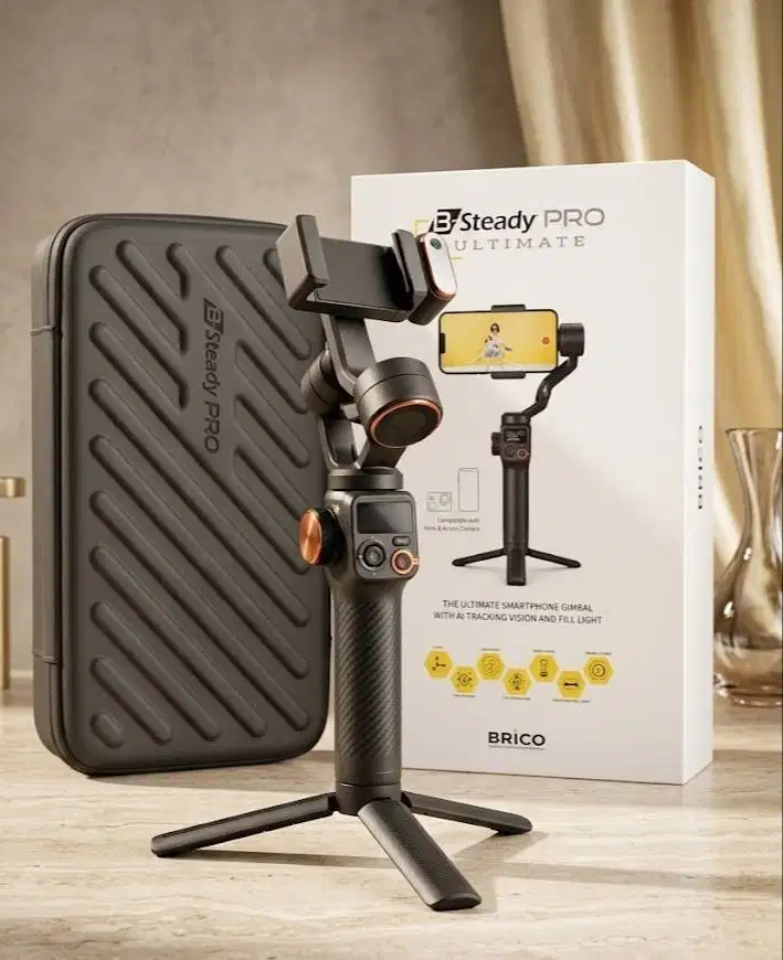BRICA B-Steady Pro Ultimate Stabilizer HP untuk Konten, Live & Vlog