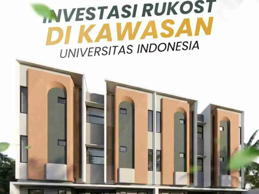 Jual Kosan Baru 6 Kamar + 6 KM Kos dekat Kampus UI Kota Depok Murah, 2 Unit Lagi