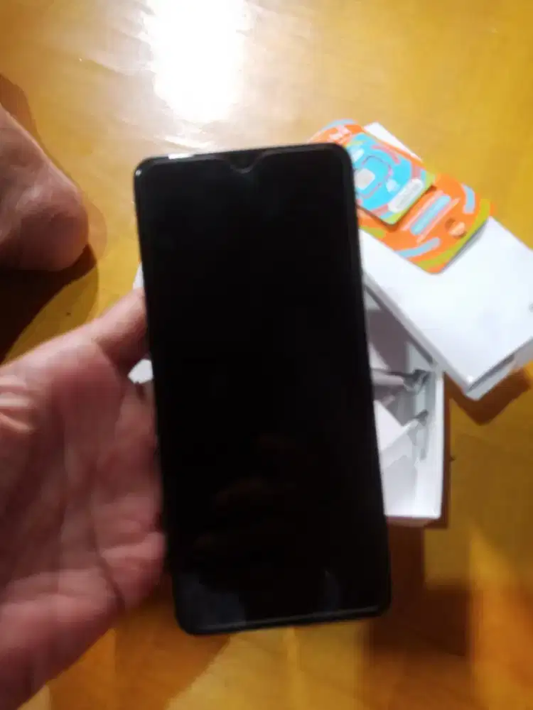 Samsung a12 ram 4+4/128gb lengkap ori segel mulus