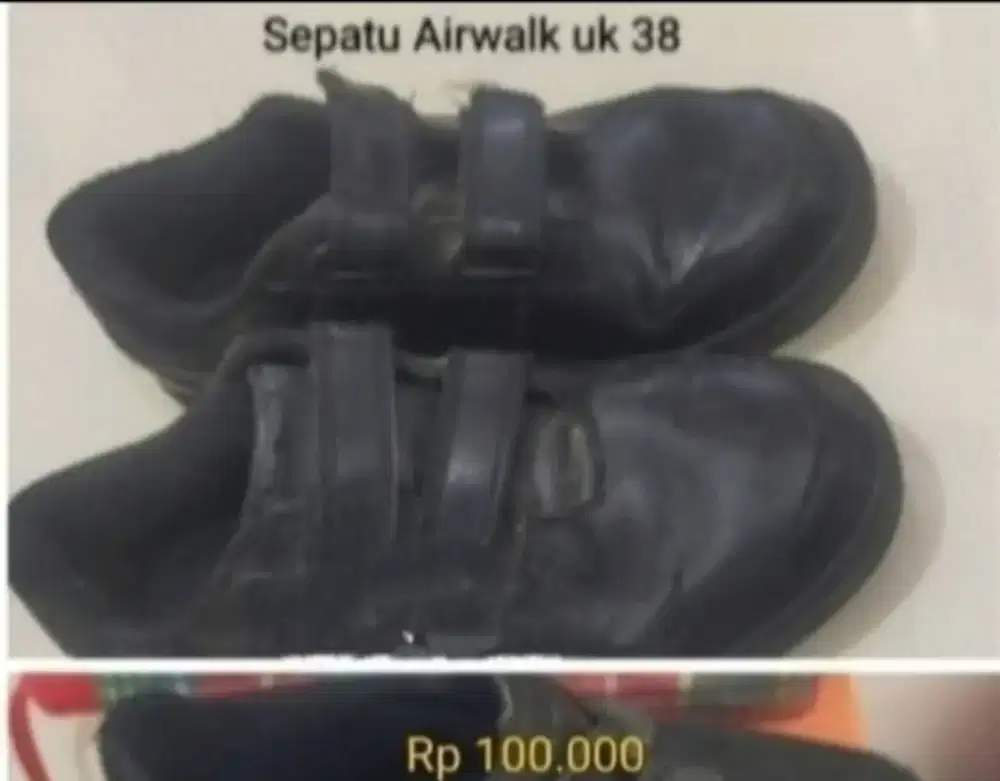 Sepatu Airwalk Hitam Uk 38