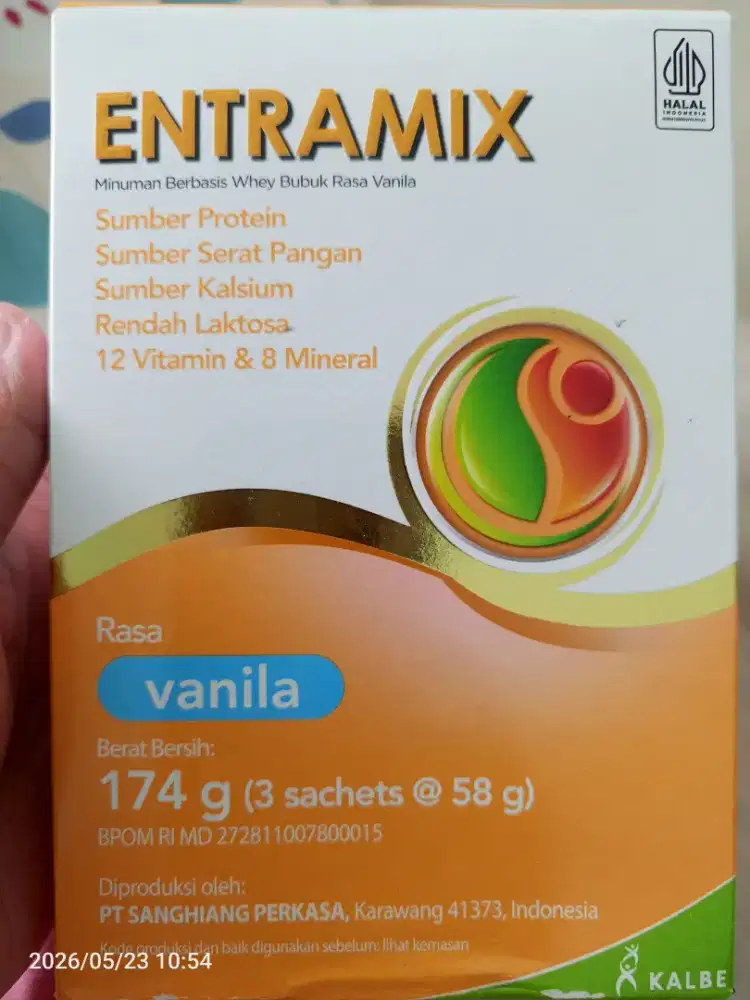Susu Entramix rasa Vanila