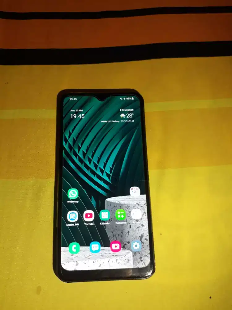 Copotan LCD Frame Baterai Samsung A10S Tinggal Pasang Mesin