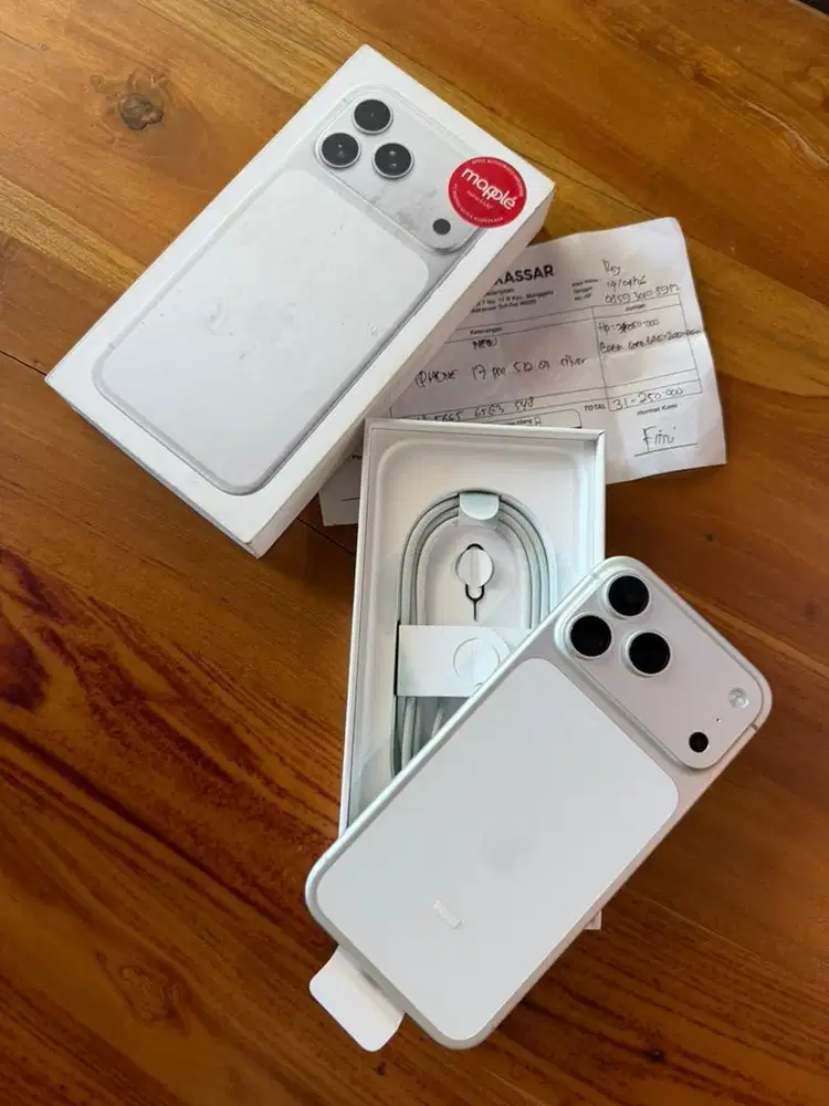 iPhone 17 Pro Max 512GB Silver Second iBox On April 2027 BH 100 Cc 20