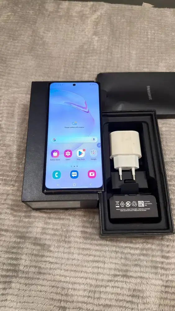 Samsung Note 10 Plus White 12/256GB SEIN Lengkap