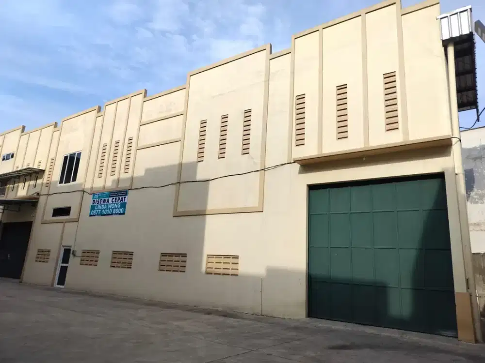 Disewakan Gudang di Kapuk Raya. Lokasi di dalam kawasan pergudangan