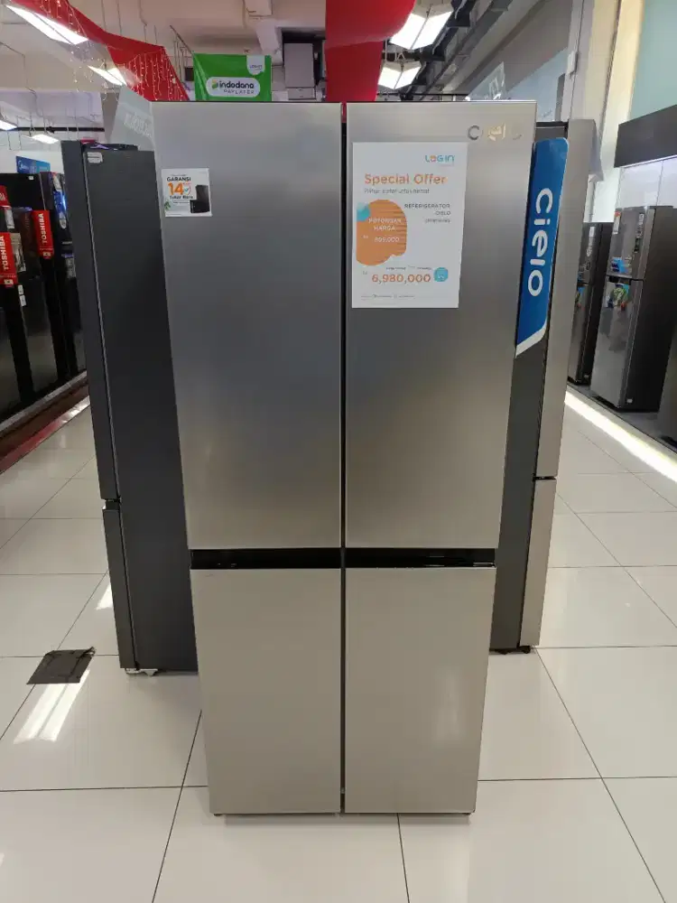 KULKAS SBS CIELO CRFM3601WS