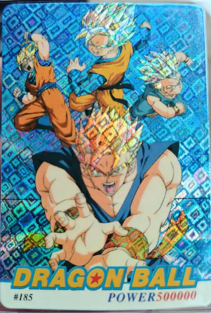 Kartu DBZ Vintage Gohan, Goku, Goten