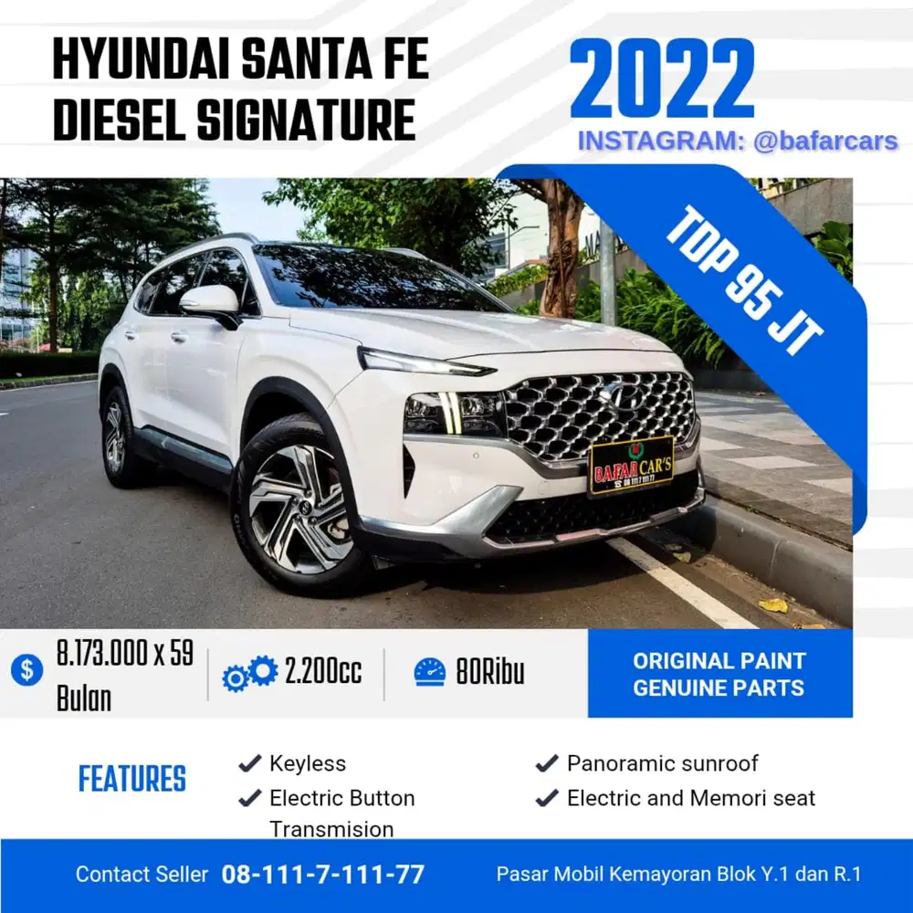 Santafe Siganture 2.2 Diesel TERMURAH