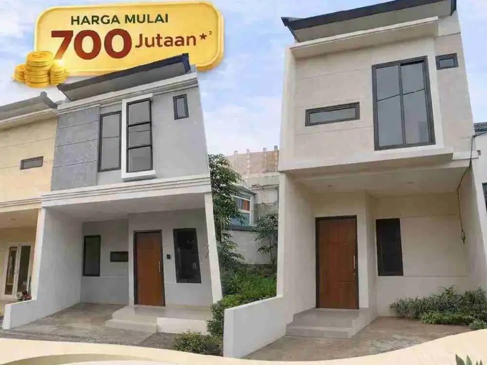 Jual Rumah 2 Lantai 7 Menit Ke Stasiun LRT Harjamukti Cimanggis Depok
