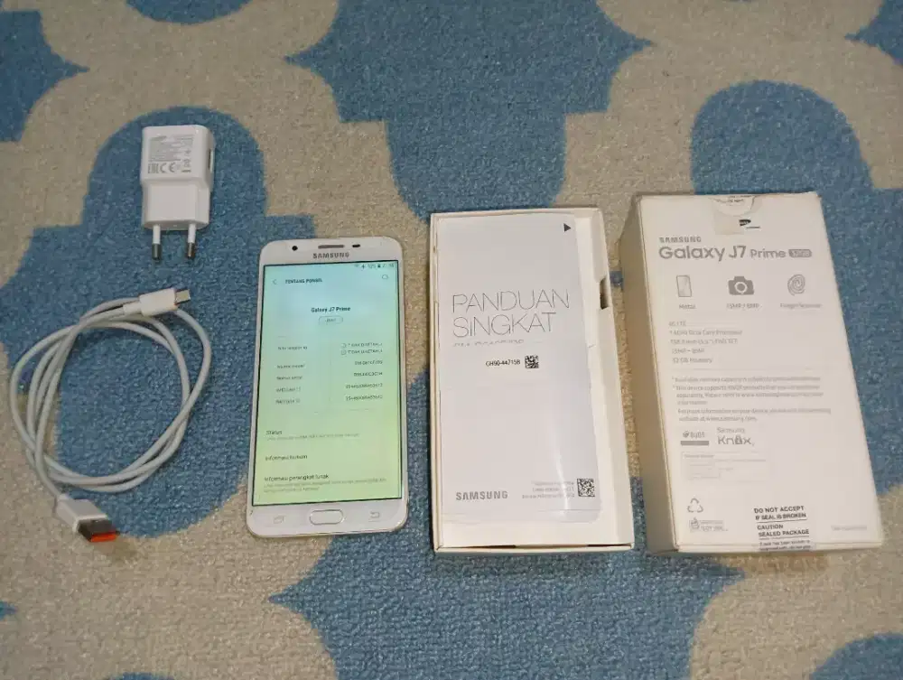 Samsung J7 Prime Gold Ram 3/32gb SEIN Lengkap Normal Banget