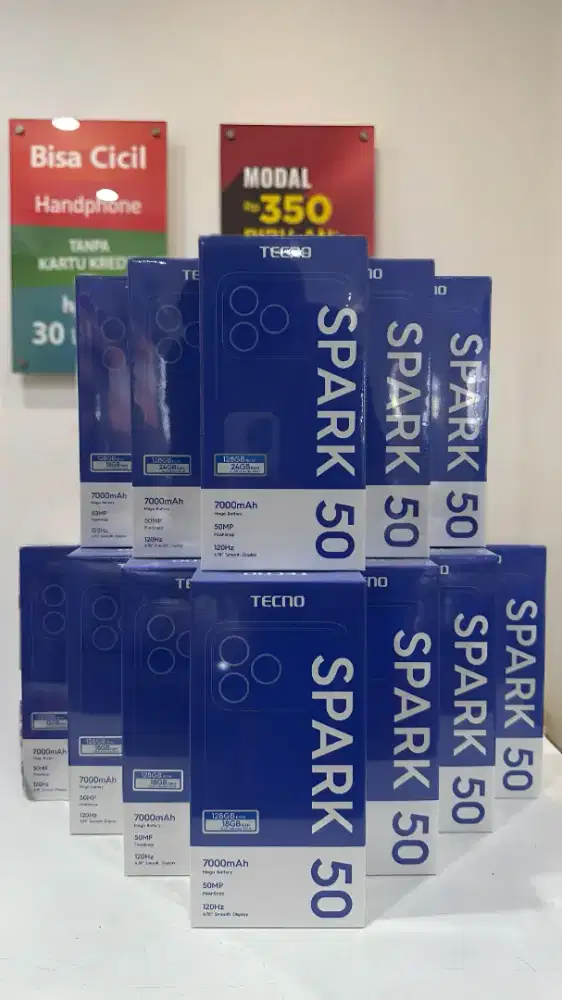 TECNO SPARK 50,BATERAI GEDE 7000 mAh