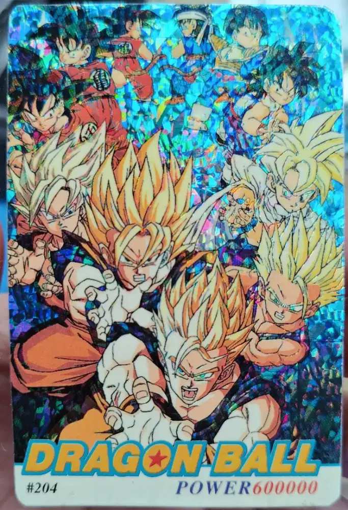 Kartu vintage DBZ Holo tahun 1990 an