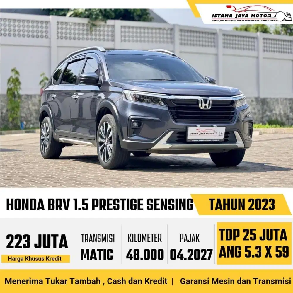 Honda BRV Prestige Sensing AT th 2023 #istana jaya motor