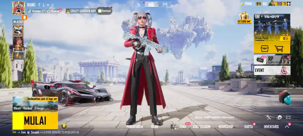 Dijual akun pubg sultan