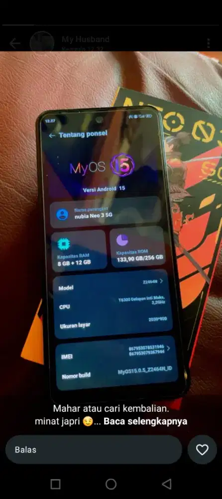 Nubia neo 3 5g 12/256