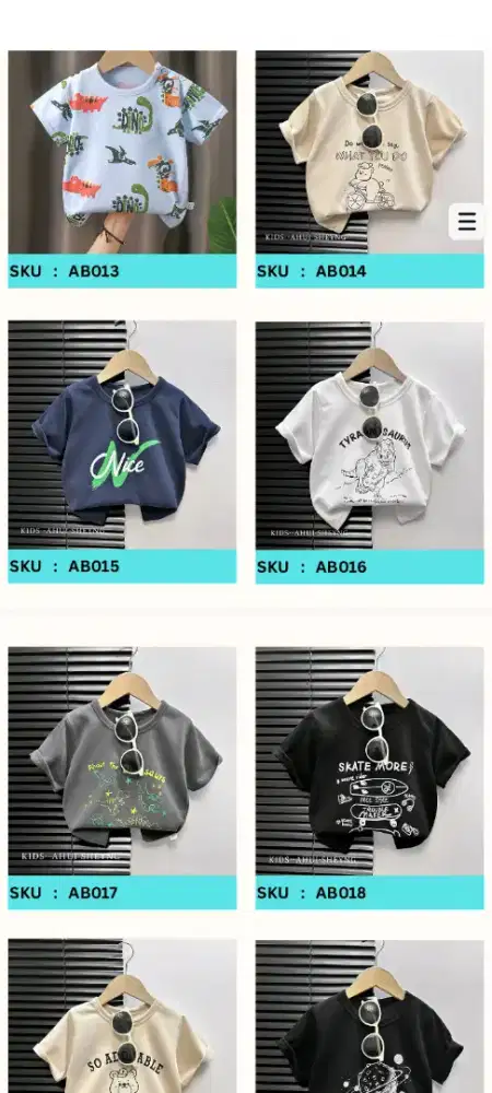 Baju anak import jual grosir murah