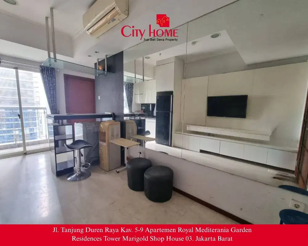 Jual Apartemen 2 BR Furnished Royal Mediterania Garden Residences