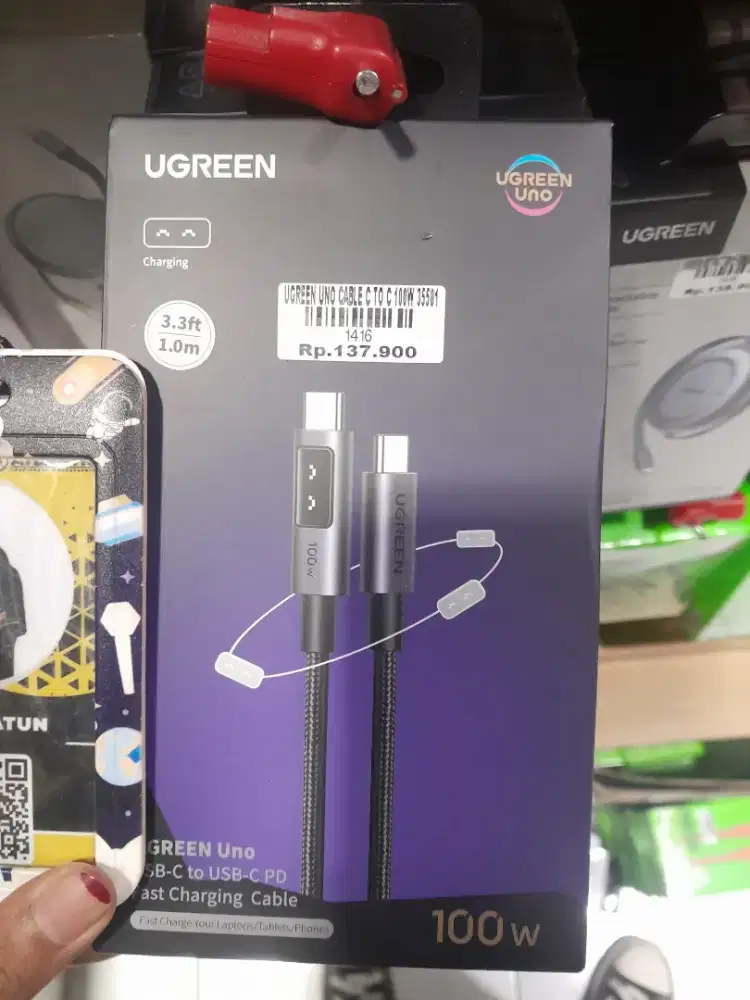UGREEN UNO CABLE C TO C 100W ATLANTIS DAHSYAT