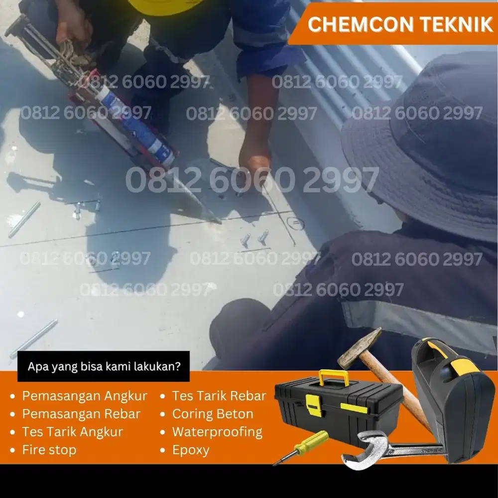 Spesialis Pemasangan Angkur Chemical M10