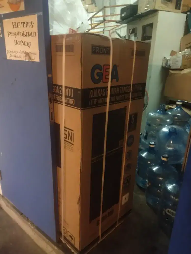 Kulkas GEA 2 Pintu G2HD-198 kondisi BARU / GRESS (bukan bekas)