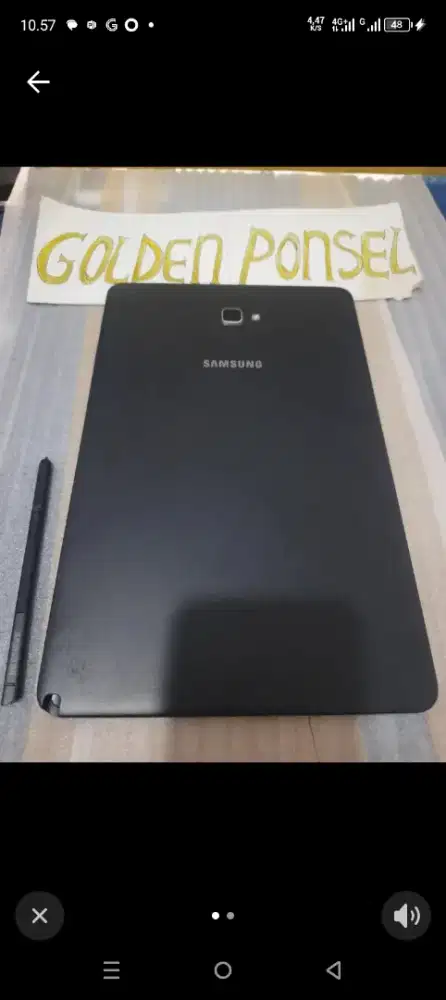 Samsung Tab A 10 S pen 4G+Simpang(Ram3Gb/16Gb)Perfect.Golden Ponsel