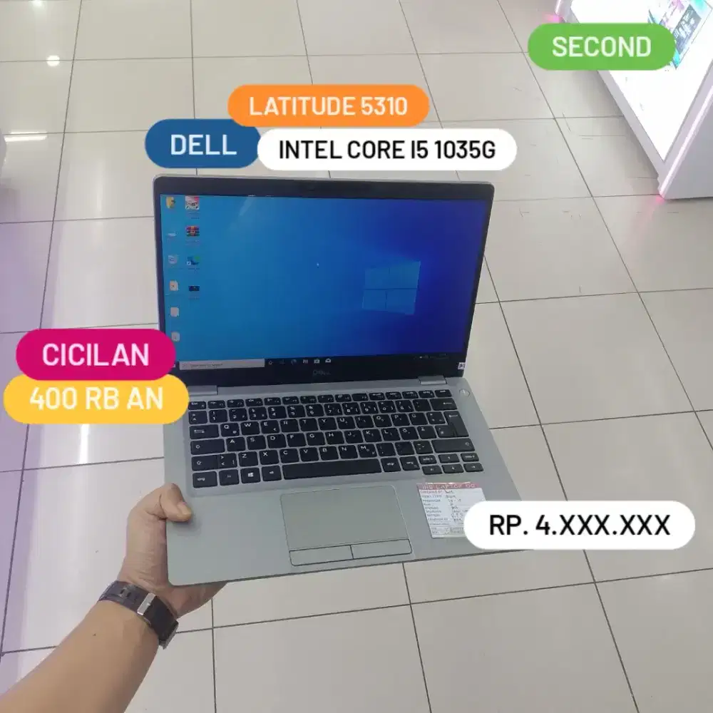 Laptop Dell Latitude 5310 Intel Core i5 Gen 10 Ram 8 GB Cash / Kredit