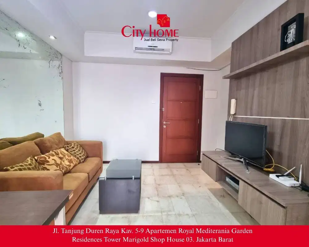 SEWA MURAH! Apartemen 2BR Full Furnished di Royal Mediterania Garden