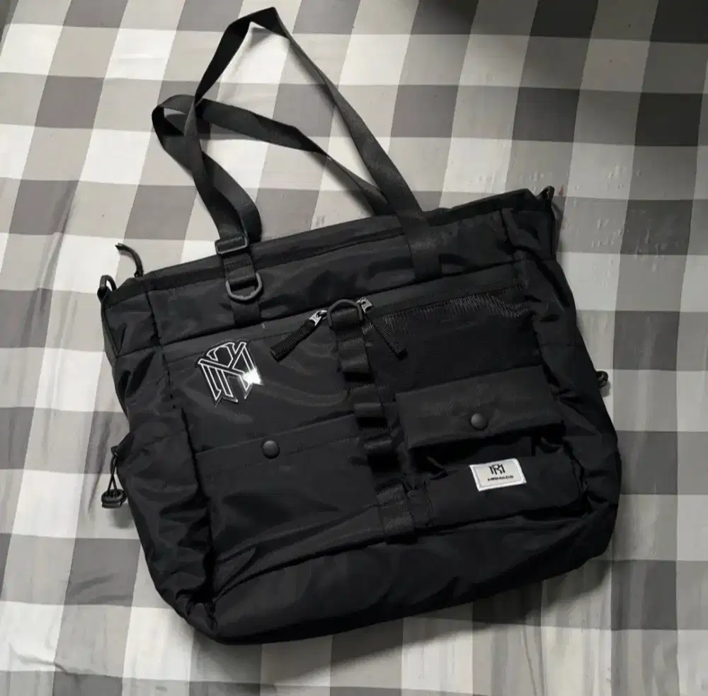Tas Laptop Mr Mads Selempang Sling Bags Necrox  Besar Hitam Selempang