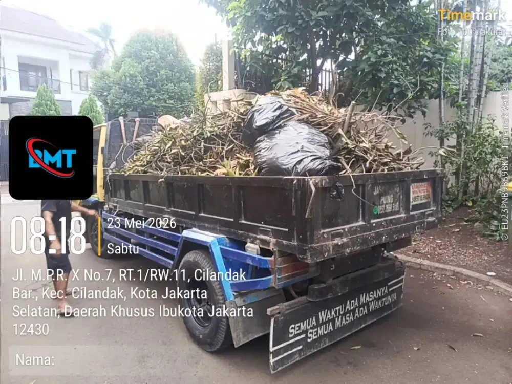 Jasa buang puing dan pengurugan