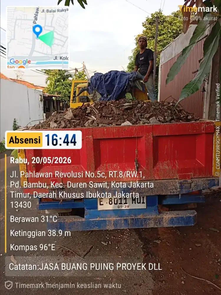 Jasa buang puing dan angkut sampah