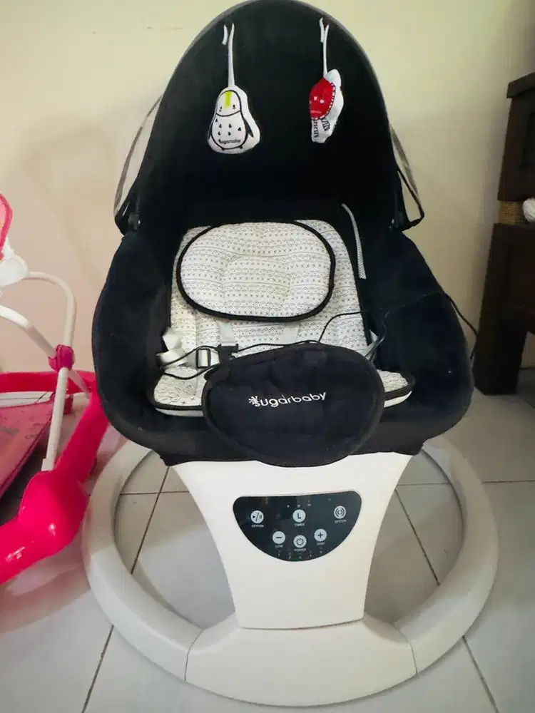 Dijual cepat bouncer listrik sugarbaby , dpt free bak mandi bayi lipat