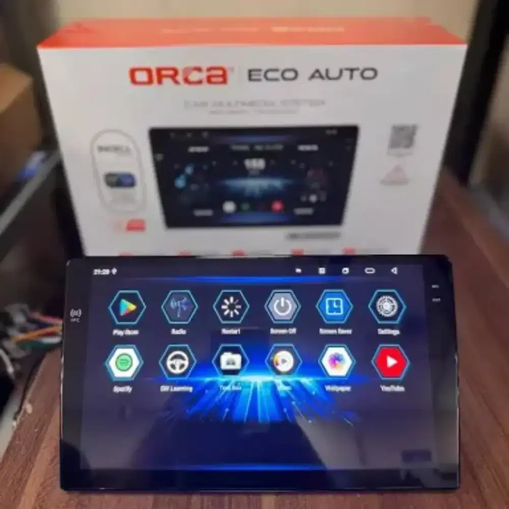 Android Orca 9in ecoauto 360s NFC 4/64+kamera+pasang.