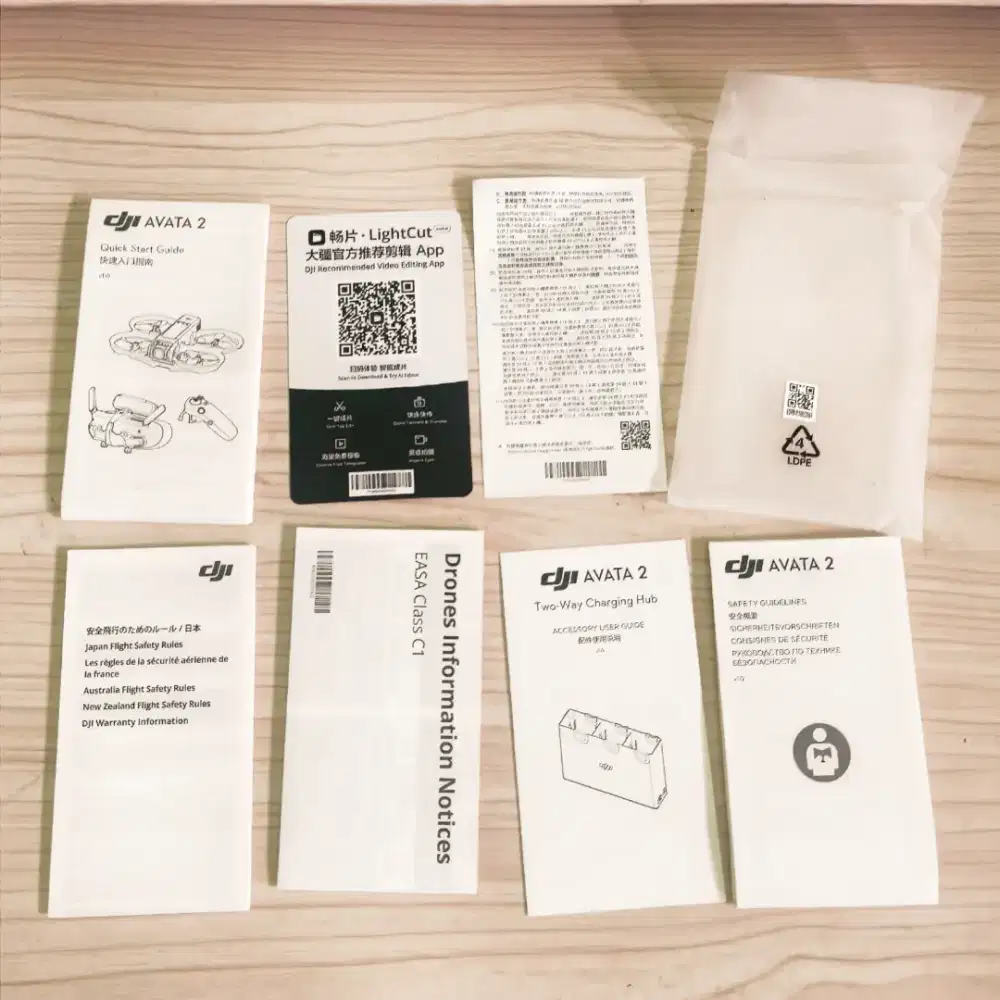 Buku manual panduan book quick start guide dji avata 2 fly more combo
