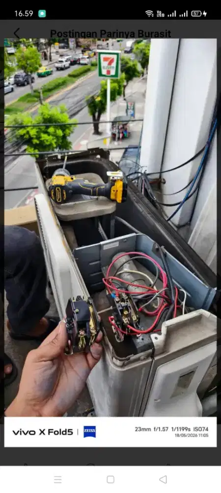 Jasa servis AC kulkas mesin cuci kompa air dll bergaransi