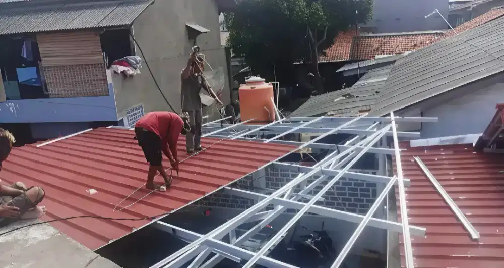Ganti atap rumah dan kanopi