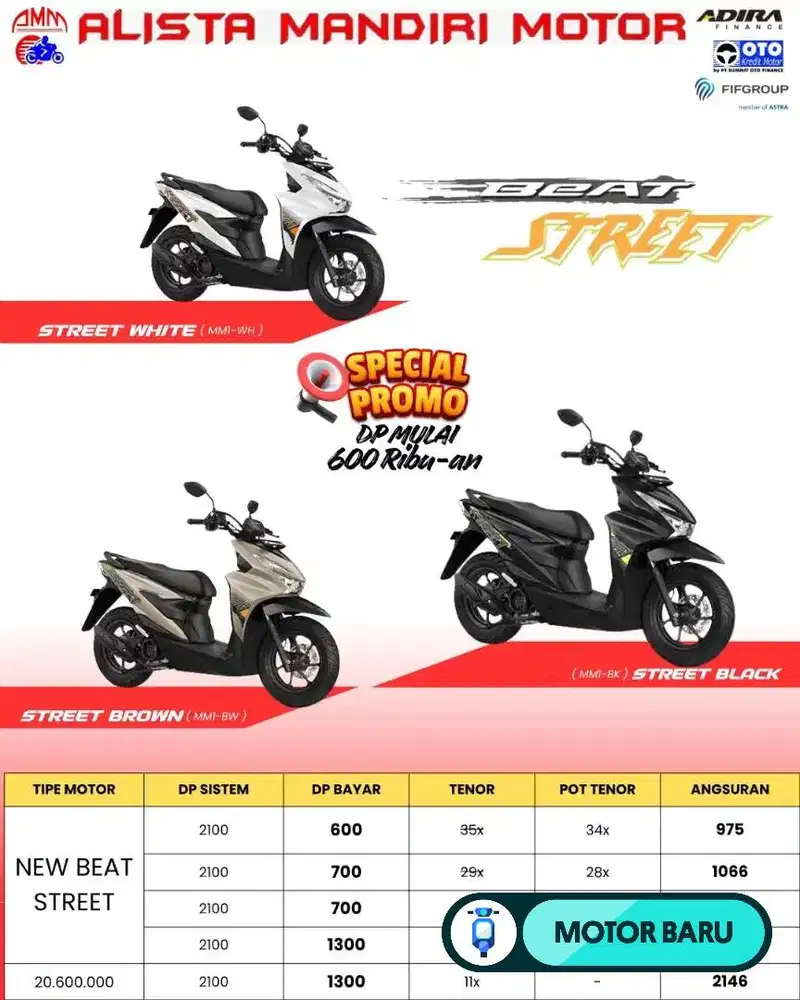 DP 600 BEAT STREET 2026 CASH, KREDIT, PAYLATER, CC
